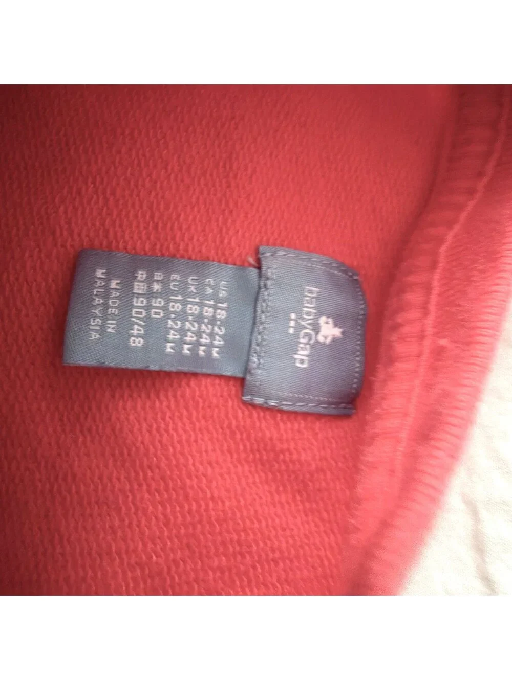Gap Hot Pink Quilted Heart Oversized Sweatshirt
